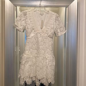 White lace dress